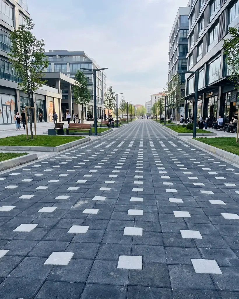 Bursa kilitli parke taşı uygulaması: cadde ve meydan